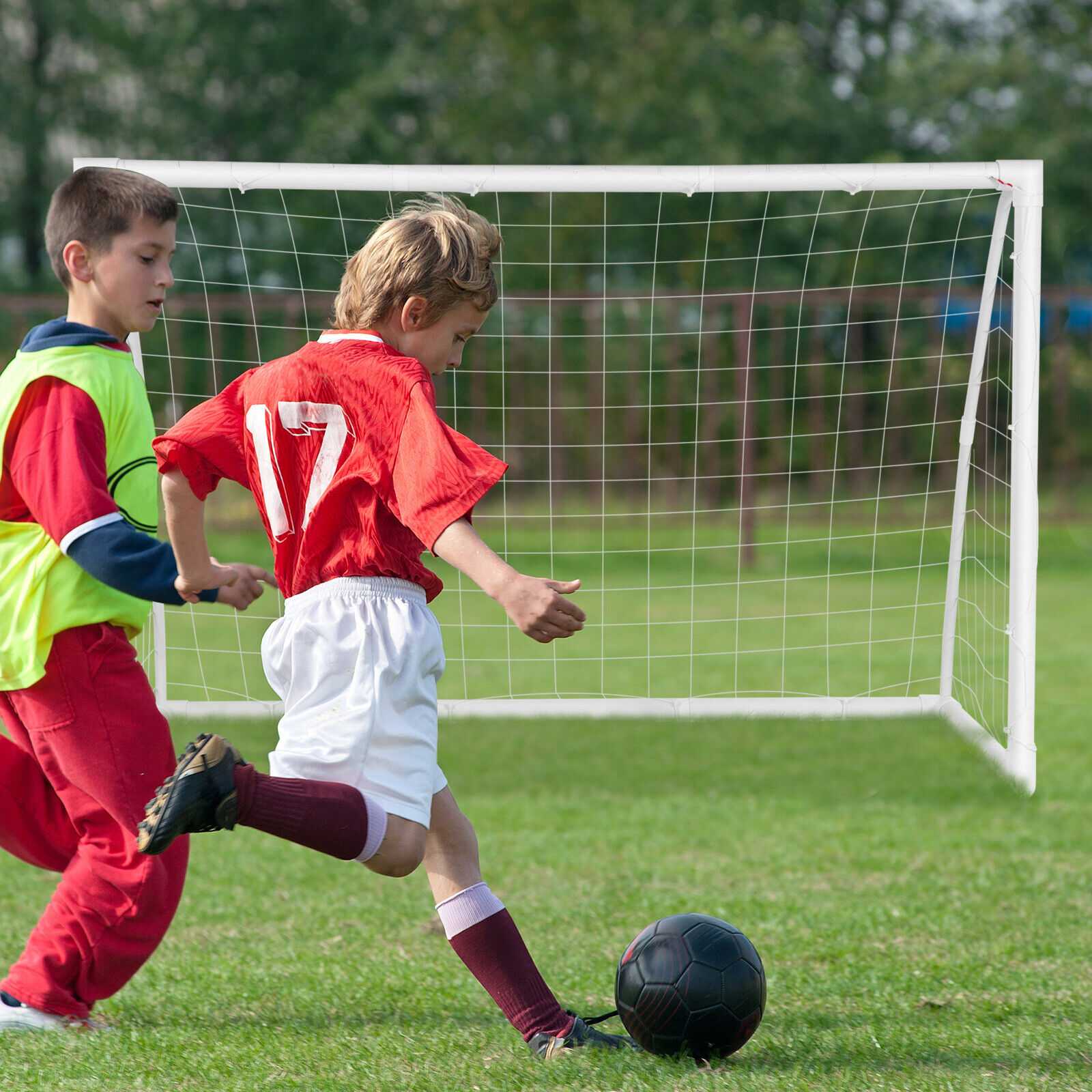 6 x 4 Feet Soccer Goal, Strong UPVC Frame, White Sport Equipments at Gallery Canada