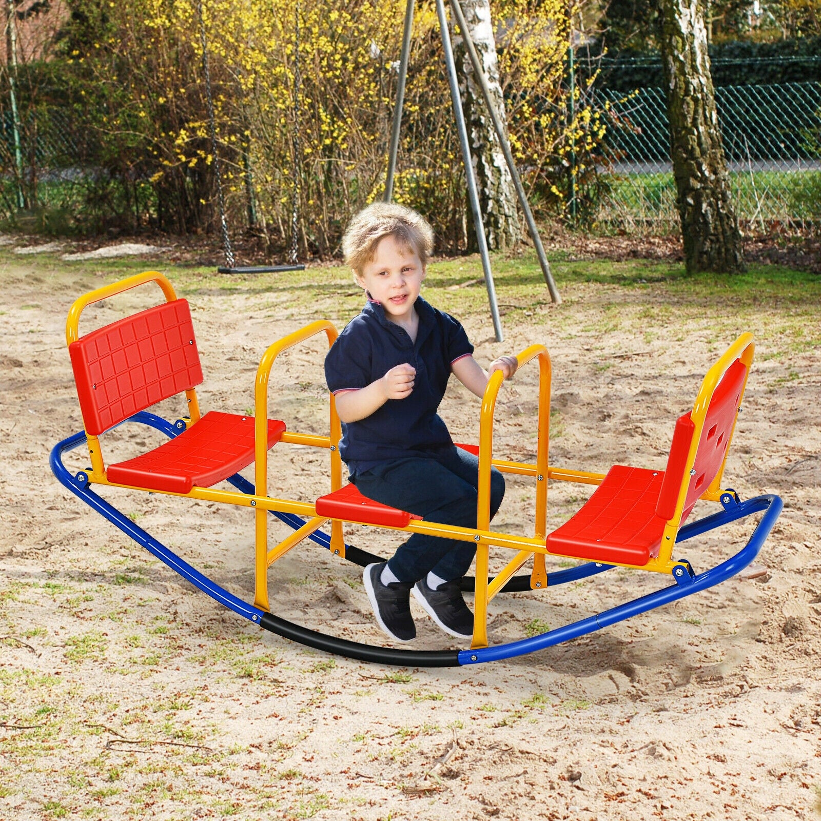 Outdoor Kids Seesaw Swivel Teeter, For 3 To 8 Years, Red Seesaws at Gallery Canada