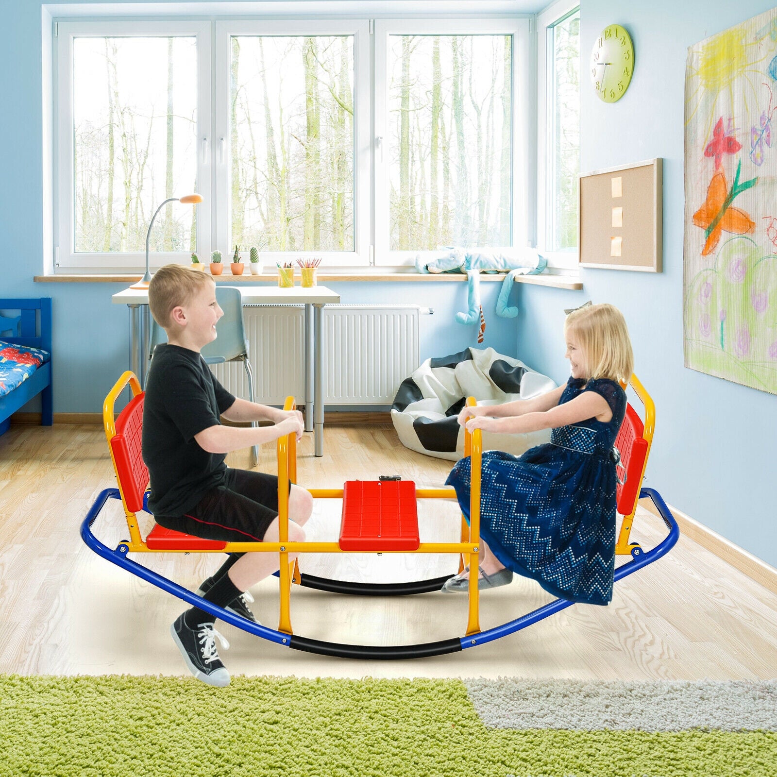 Outdoor Kids Seesaw Swivel Teeter, For 3 To 8 Years, Red Seesaws at Gallery Canada