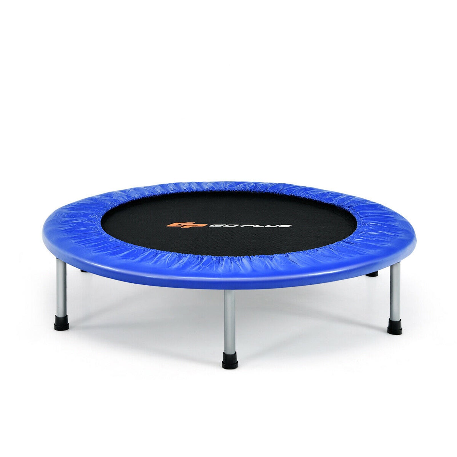 38 Inch Mini Folding Trampoline, Portable Fitness Backboard, Blue Trampolines at Gallery Canada