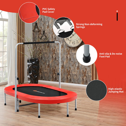 2-Person Foldable Mini Kids Rebounder Trampoline, Red Trampolines at Gallery Canada