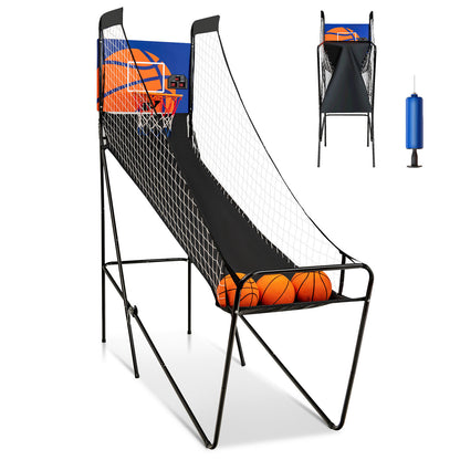 Foldable Single Shot Basketball Arcade Game, Electronic Scorer, Black Game Room at Gallery Canada