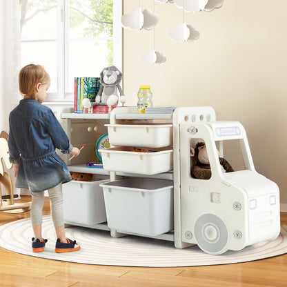 Toddler Truck Storage Organizer, Plastic Bins, Beige Kids Storage at Gallery Canada