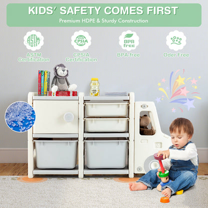 Toddler Truck Storage Organizer, Plastic Bins, Beige Kids Storage at Gallery Canada