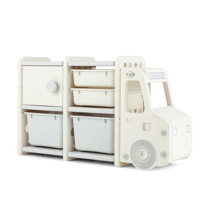 Toddler Truck Storage Organizer, Plastic Bins, Beige Kids Storage at Gallery Canada
