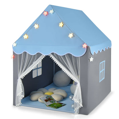 Kids Playhouse Tent With Star Lights, Mat, Blue Play Tents & Playhouse at Gallery Canada