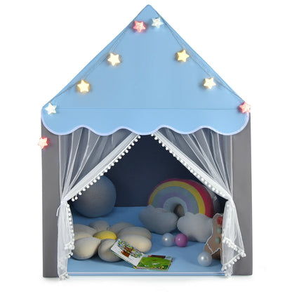 Kids Playhouse Tent With Star Lights, Mat, Blue Play Tents & Playhouse at Gallery Canada
