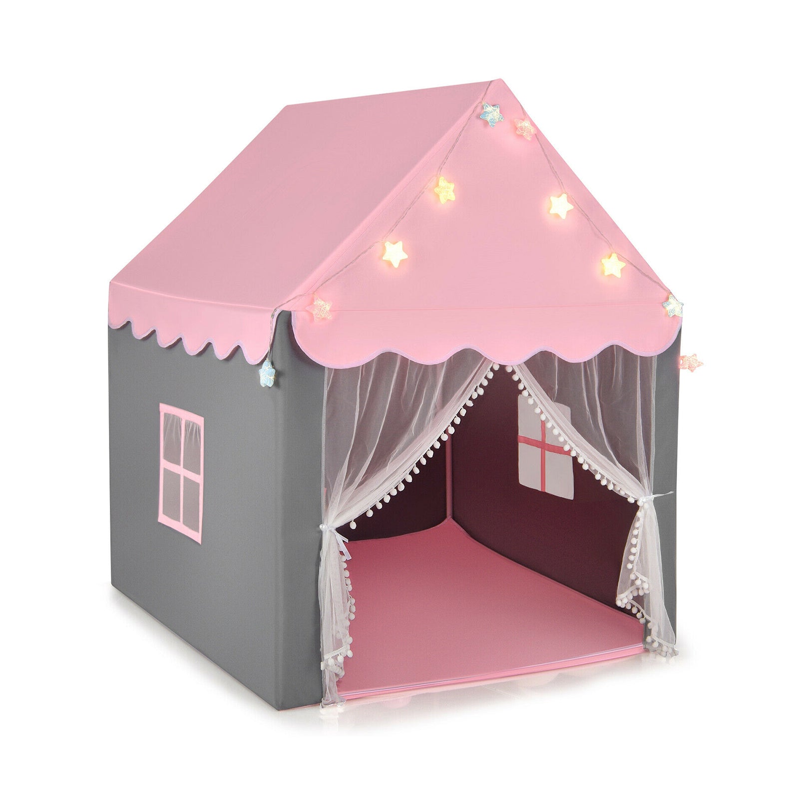Kids Playhouse Tent With Star Lights, Pink Play Tents & Playhouse Pink at Gallery Canada
