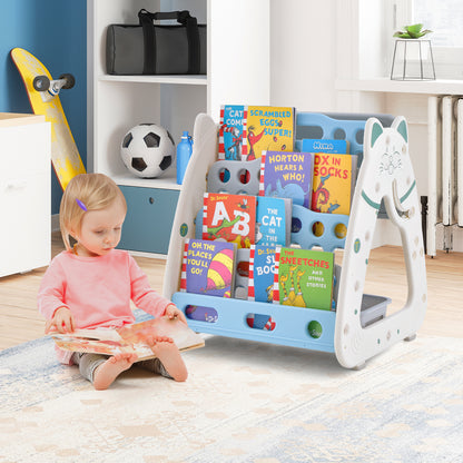 3-In-1 Magnetic Dry-Erase Board With Stool, Navy Art Easels at Gallery Canada