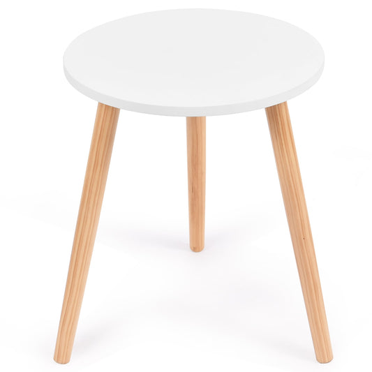 16 Inch Round Coffee Table, White End & Side Tables White at Gallery Canada
