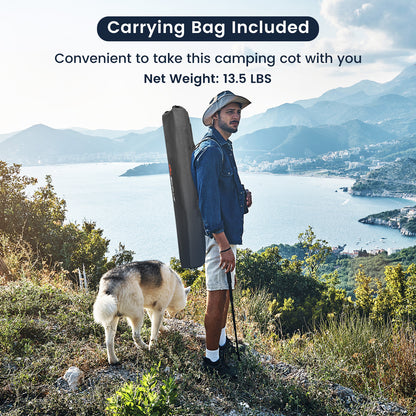 Folding Camping Cot, Gray Camping Furniture at Gallery Canada