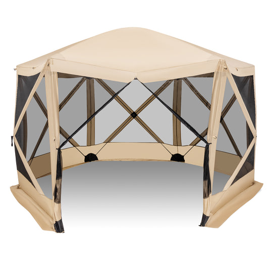 11.5 X 11.5 FT Pop-Up Screen House Tent, Portable Carrying Bag, Coffee Tents Coffee at Gallery Canada