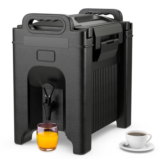 2.5 Gallon Insulated Beverage Dispenser, Black Water Dispensers Black at Gallery Canada