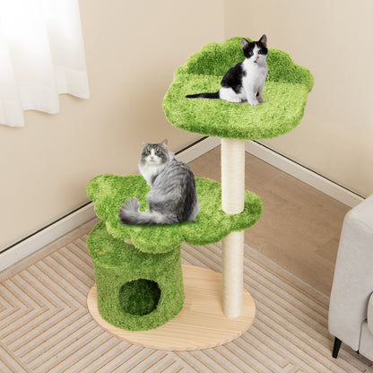 38 Inch Cat Tree, Indoor Cats, Sisal Scratching Posts, Green Cat Trees Condos & Scratchers at Gallery Canada