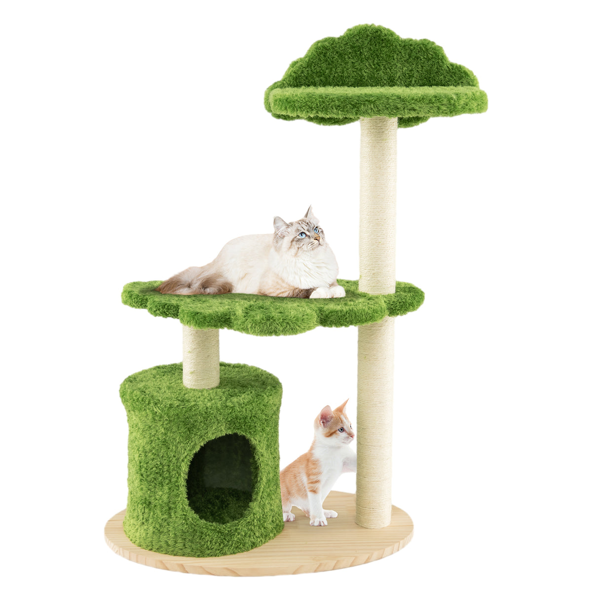 38 Inch Cat Tree, Indoor Cats, Sisal Scratching Posts, Green Cat Trees Condos & Scratchers at Gallery Canada