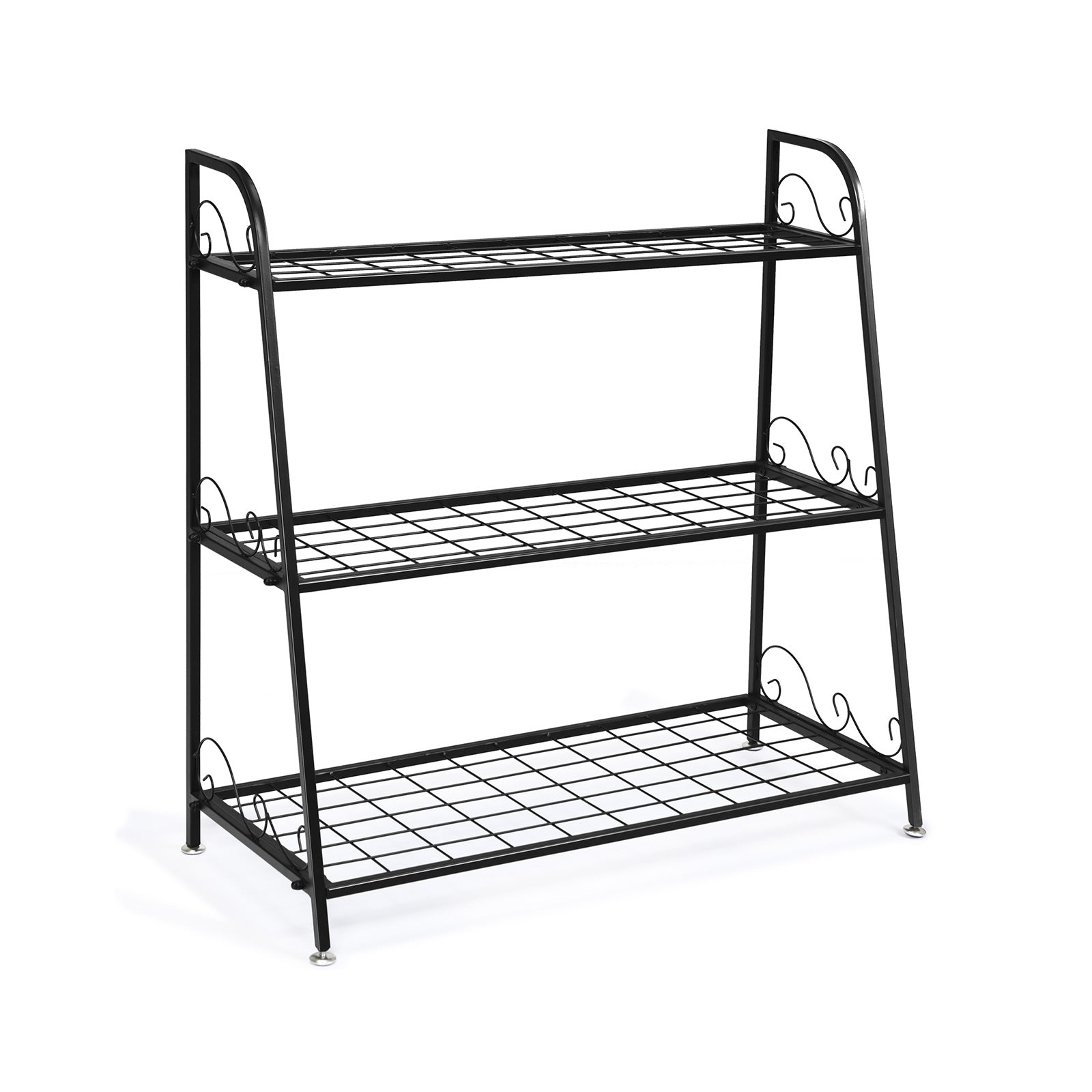 3-Tier Metal Plant Stand, Black Plant Stands at Gallery Canada