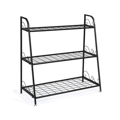 3-Tier Metal Plant Stand, Black Plant Stands at Gallery Canada