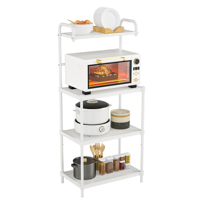 4-Tier Kitchen Storage Rack, Microwave Oven Shelves, White Baker's Racks at Gallery Canada