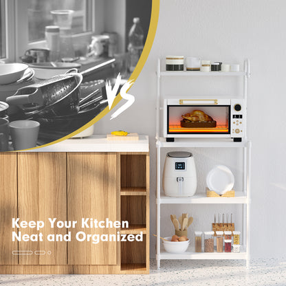 4-Tier Kitchen Storage Rack, Microwave Oven Shelves, White Baker's Racks at Gallery Canada