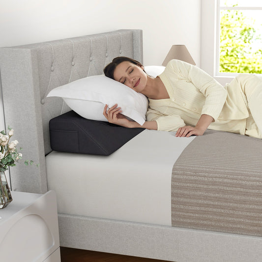 Bed Wedge Pillow, Twin Size, Gray Bedding Gray at Gallery Canada