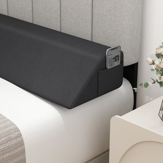 Bed Wedge Pillow, Twin Size, Gray Bedding Gray at Gallery Canada