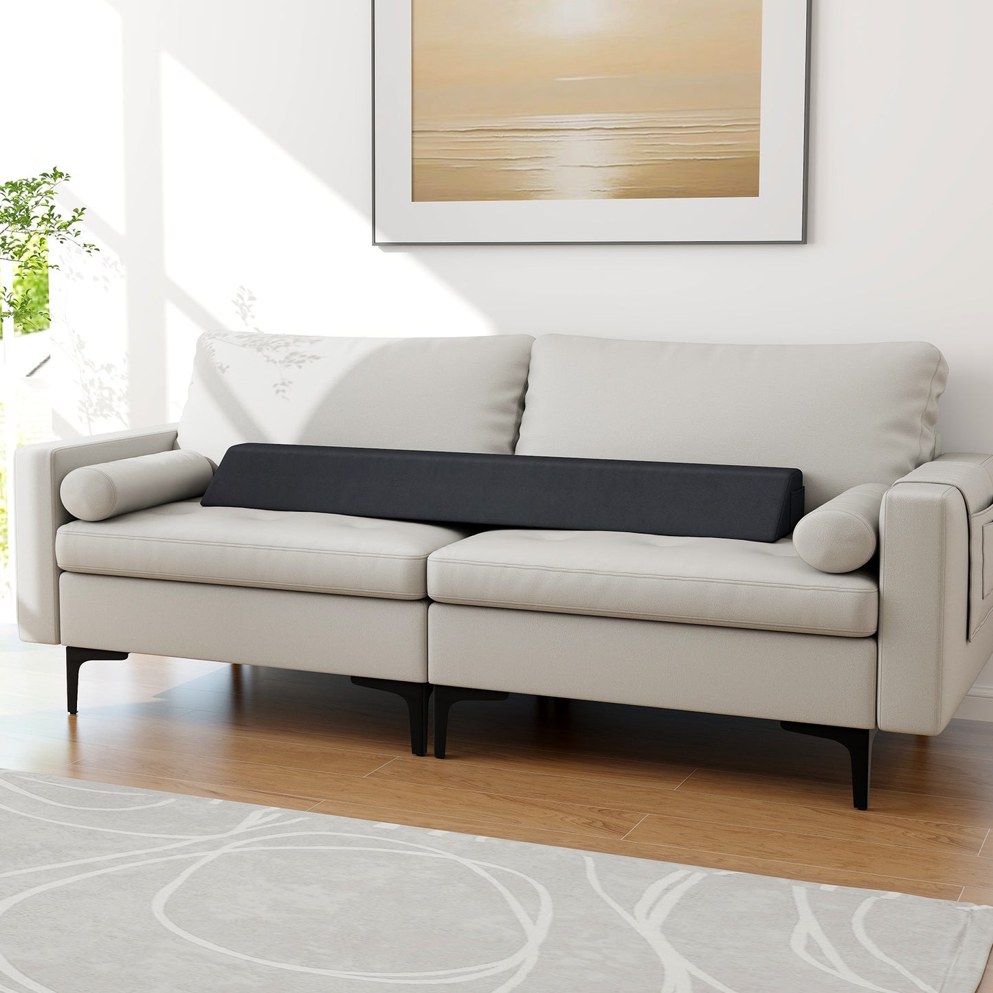 Full Size Bed Wedge Pillow, With Storage Bag, Gray Bedding at Gallery Canada