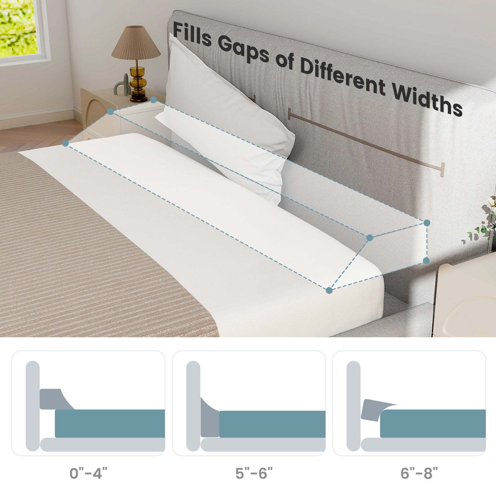 Full Size Bed Wedge Pillow, With Storage Bag, Gray Bedding at Gallery Canada
