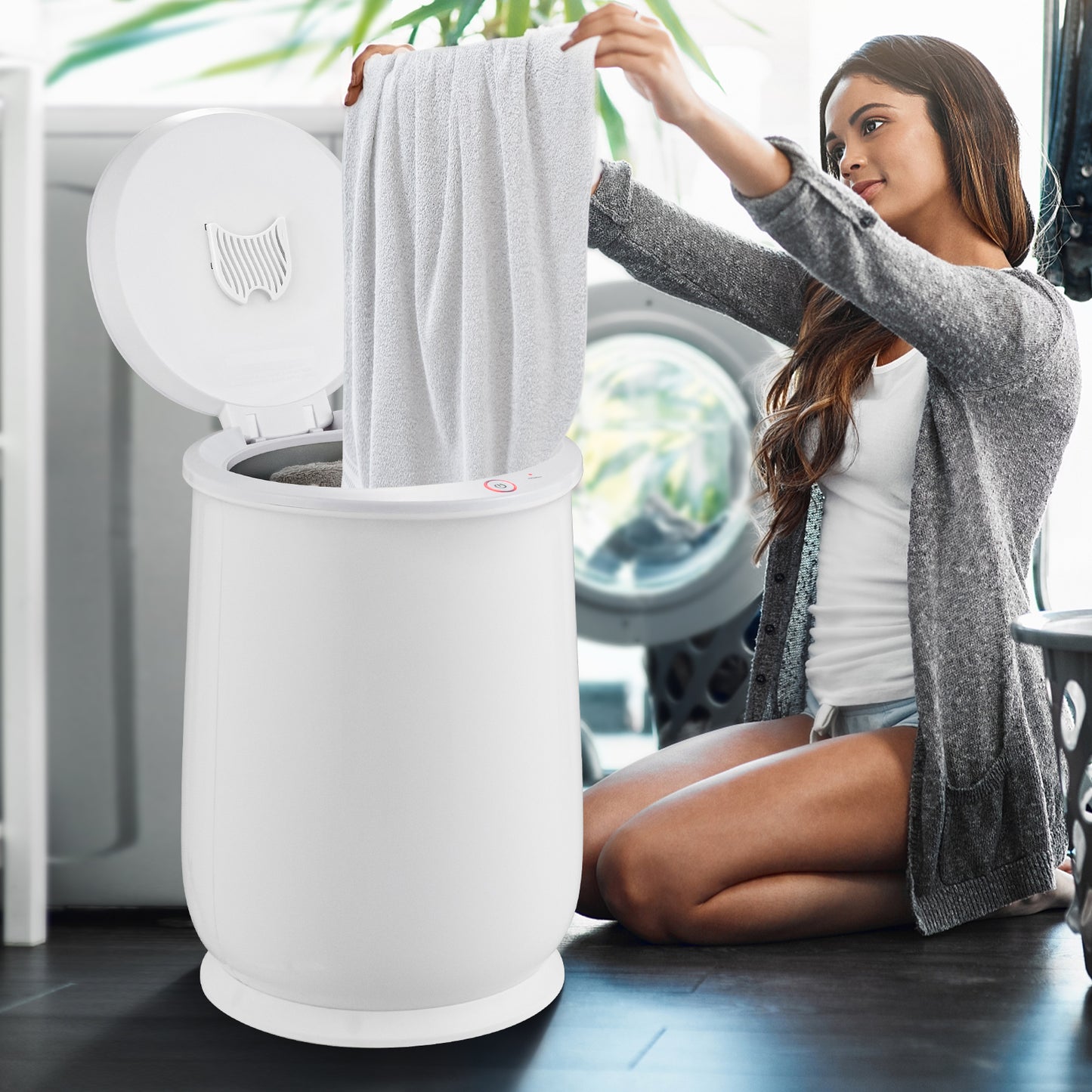 20L Bathroom Towel Warmer, Auto Shut Off, White Dryers at Gallery Canada