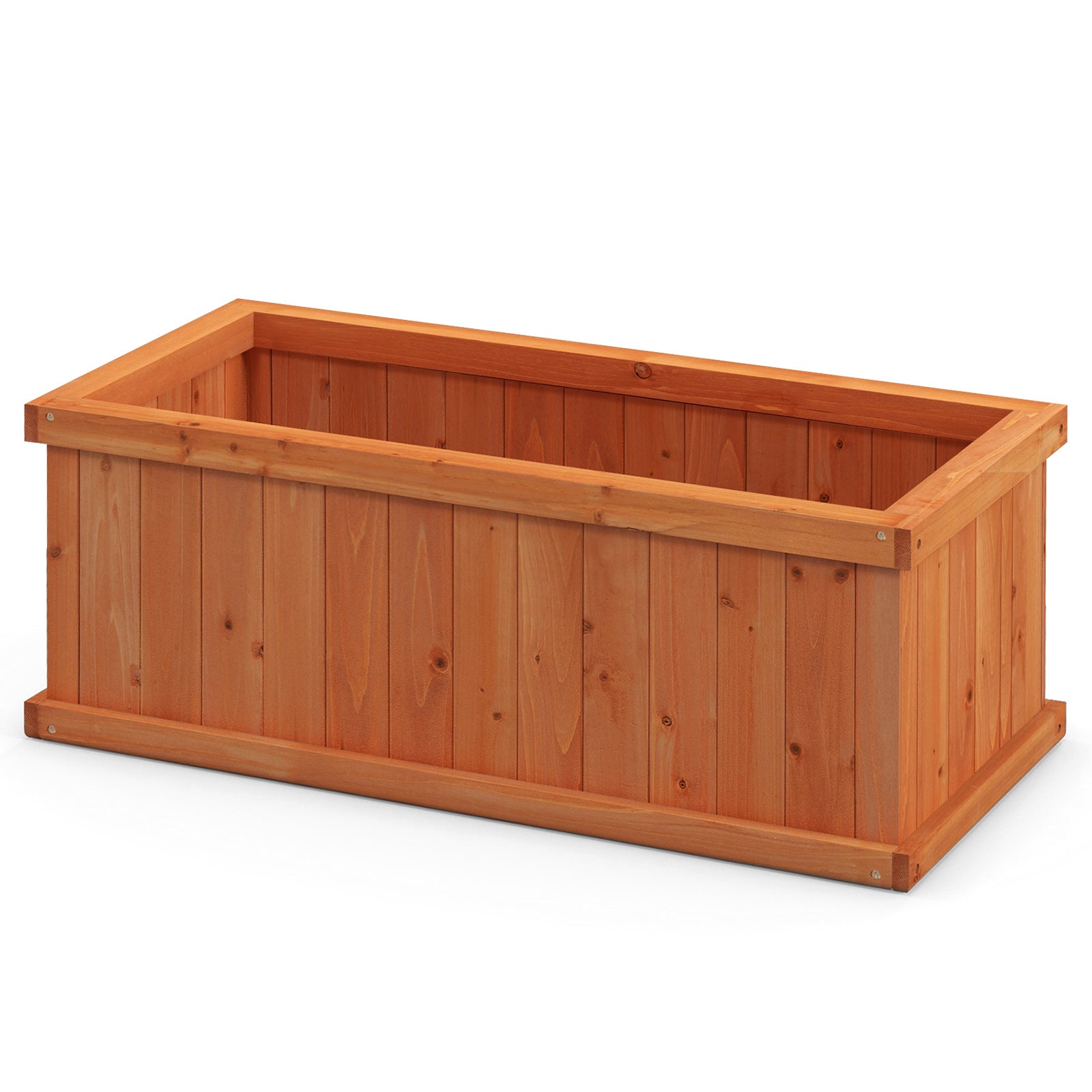 Wooden Raised Garden Bed Planter Box, 4 Drainage Holes, Orange Raised Garden Beds at Gallery Canada