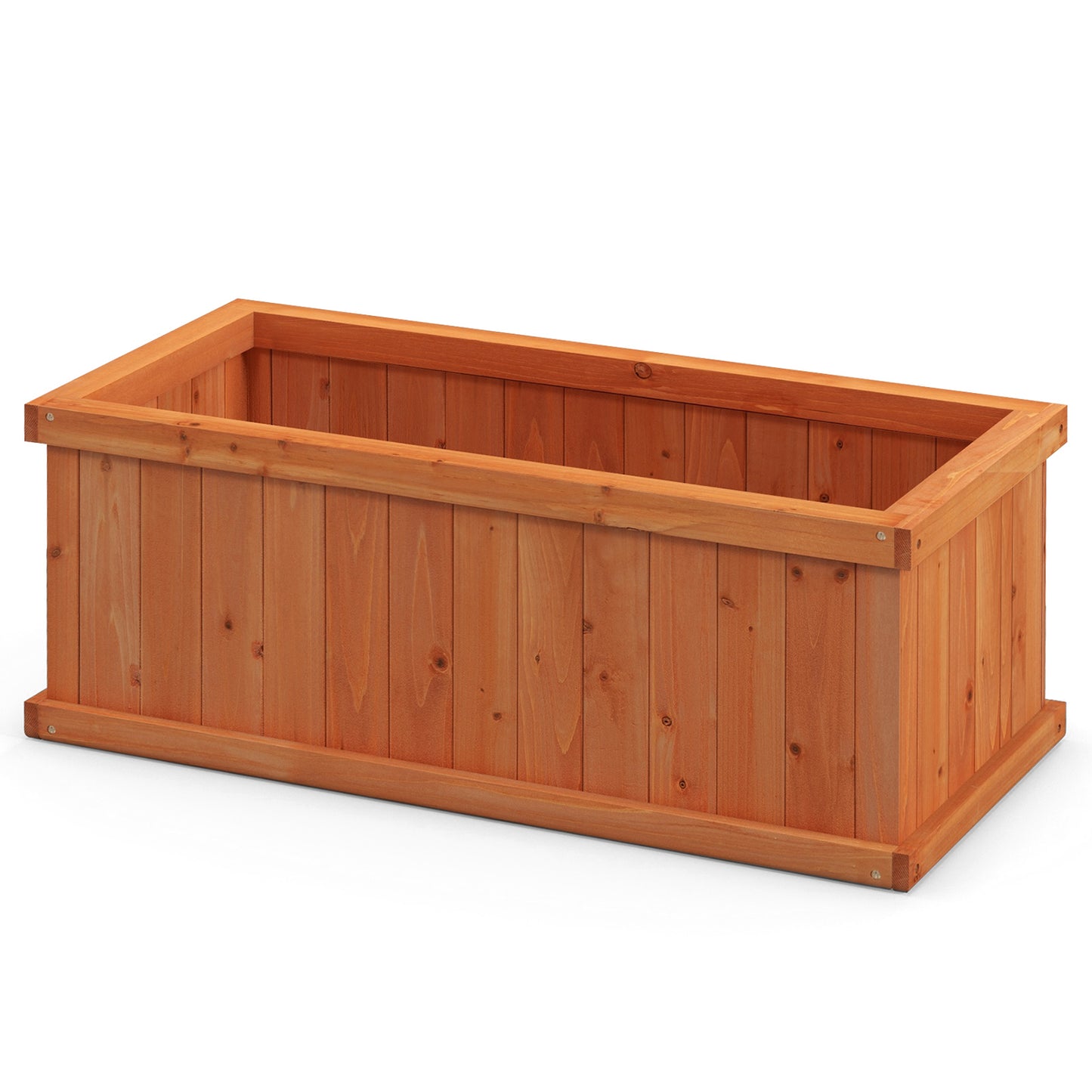 Wooden Raised Garden Bed Planter Box, 4 Drainage Holes, Orange Raised Garden Beds at Gallery Canada