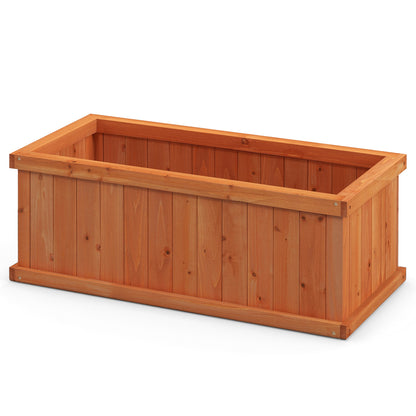 Wooden Raised Garden Bed Planter Box, 4 Drainage Holes, Orange Raised Garden Beds at Gallery Canada