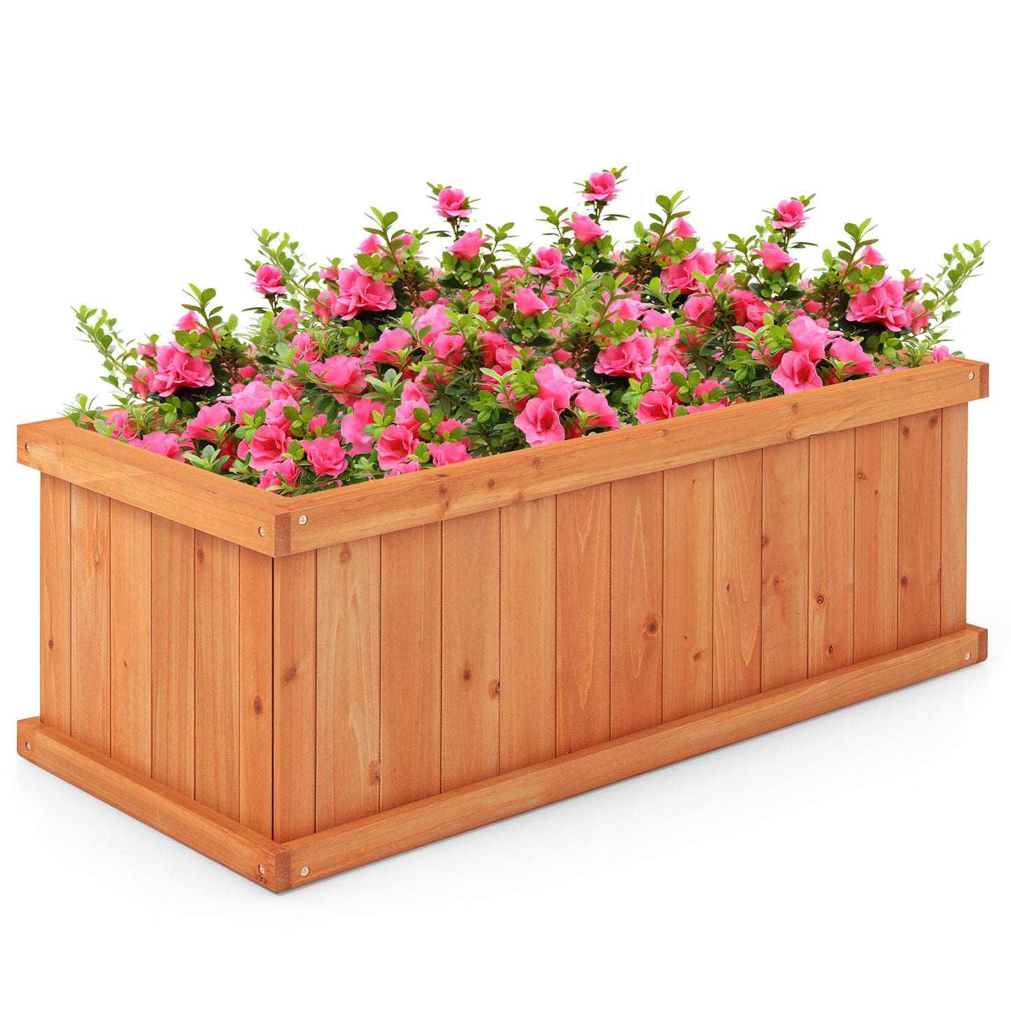 Wooden Raised Garden Bed Planter Box, 4 Drainage Holes, Orange Raised Garden Beds at Gallery Canada
