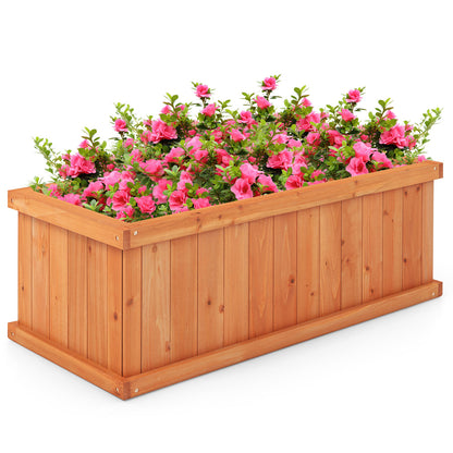 Wooden Raised Garden Bed Planter Box, 4 Drainage Holes, Orange Raised Garden Beds at Gallery Canada