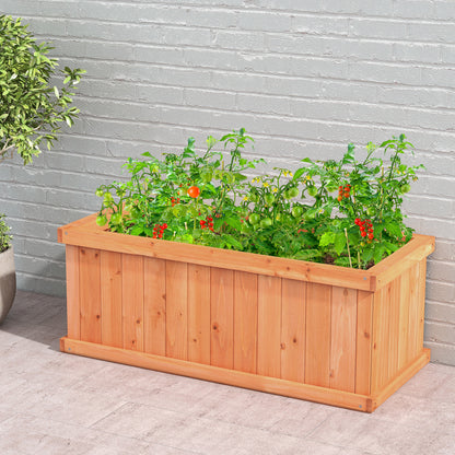 Wooden Raised Garden Bed Planter Box, 4 Drainage Holes, Orange Raised Garden Beds at Gallery Canada