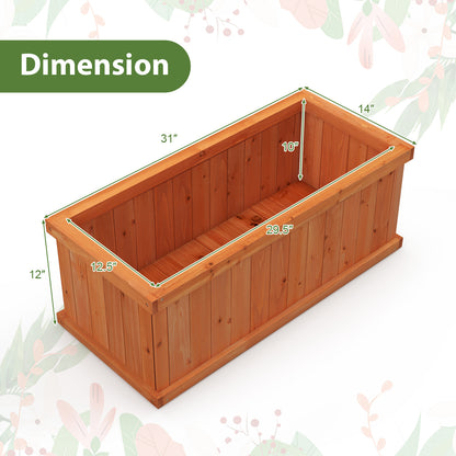 Wooden Raised Garden Bed Planter Box, 4 Drainage Holes, Orange Raised Garden Beds at Gallery Canada