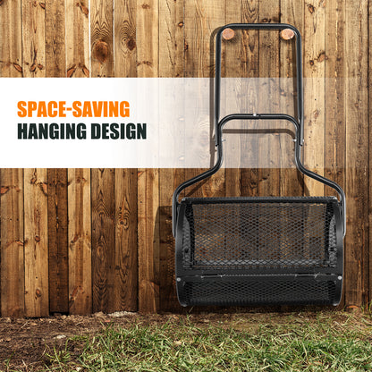 24” Peat Moss Spreader, U-Shape Handle, Black Garden Tools at Gallery Canada