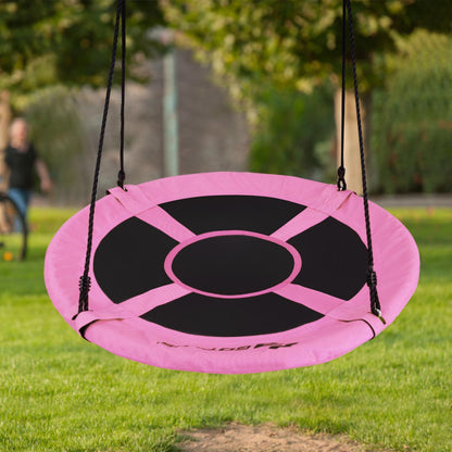 40 Inch Flying Saucer Tree Swing, Indoor Outdoor Play Set, Pink Swing & Playsets at Gallery Canada