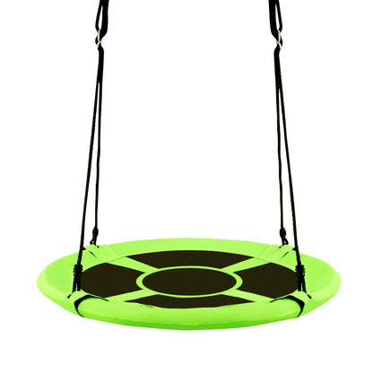 40 Inch Flying Saucer Tree Swing, Indoor Outdoor Play Set, Green Swing & Playsets Green at Gallery Canada