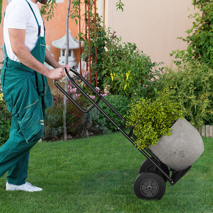 P-Handle Sack Truck, 10 Inch Wheels, Foldable Load Area, Black Garages at Gallery Canada