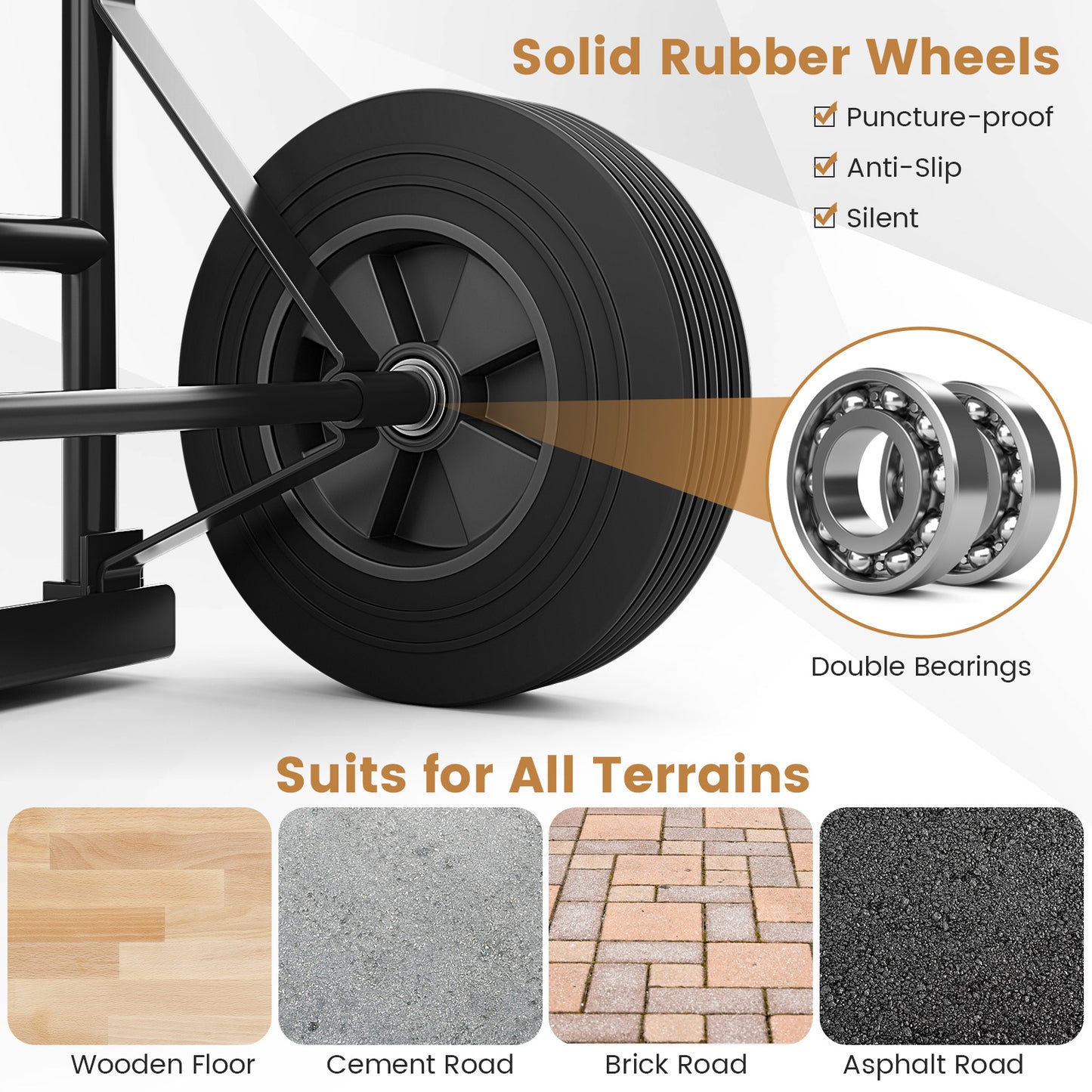 P-Handle Sack Truck, 10 Inch Wheels, Foldable Load Area, Black Garages at Gallery Canada