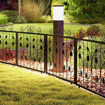 Decorative Garden Fence, 8 Panels Animal Barrier, Black Decorative Fencing & Flooring at Gallery Canada
