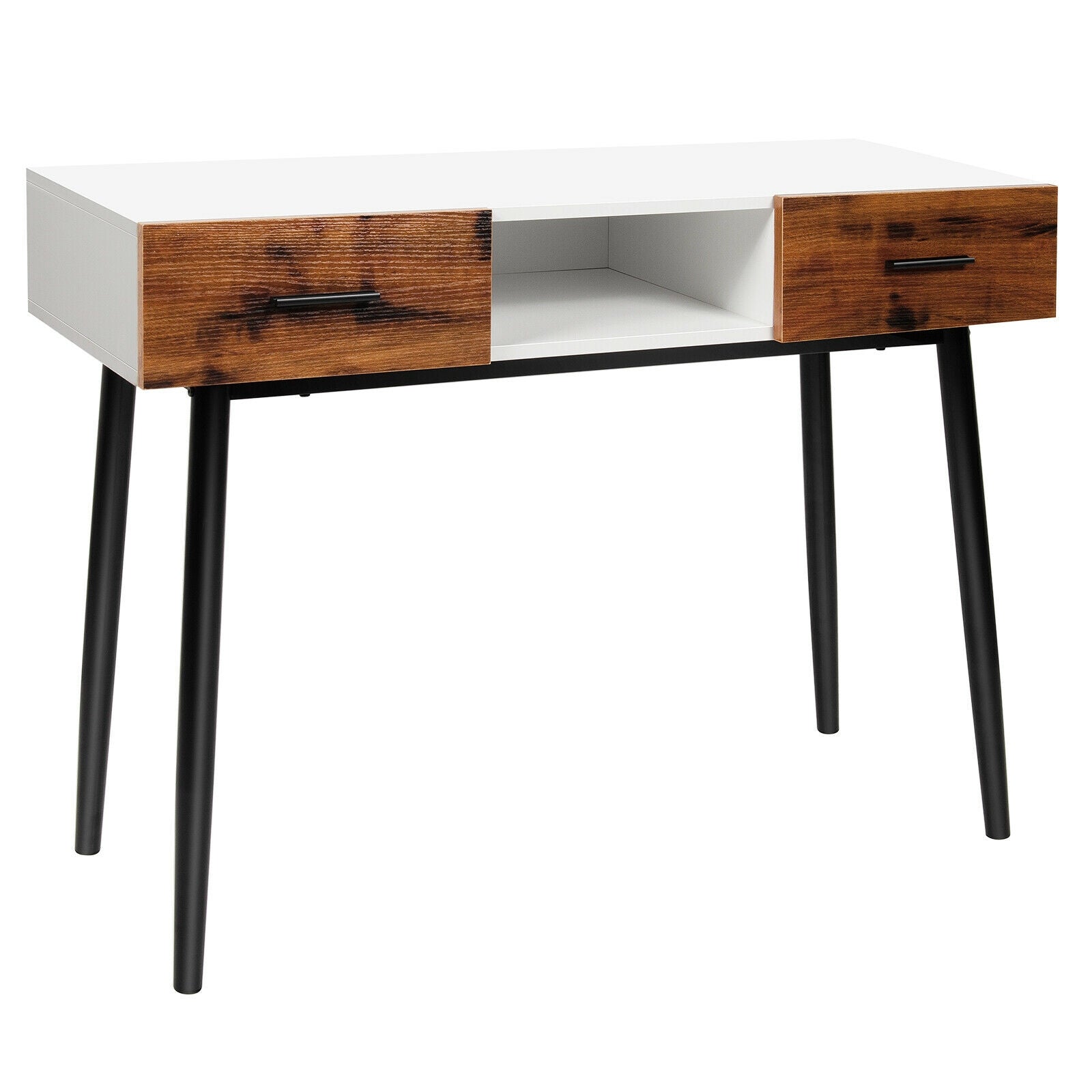 42 Inch Console Table With 2 Drawers, Brown Console Tables Brown at Gallery Canada