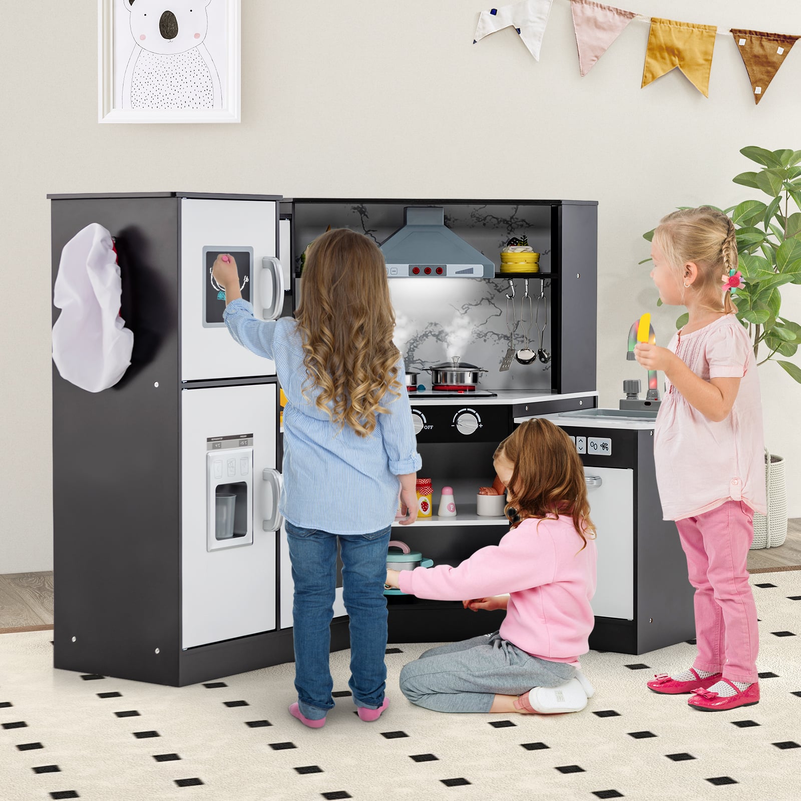 Kids Corner Pretend Kitchen Playset, Washing Basin, Coffee Play Kitchen Sets at Gallery Canada