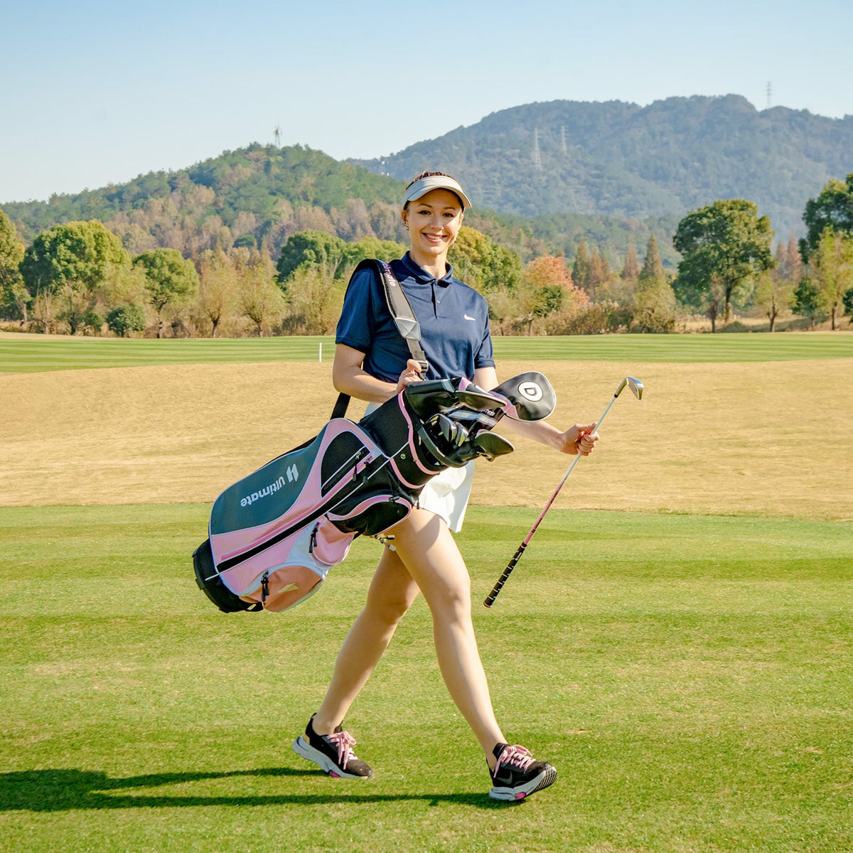 Women's Complete Golf Club Set, Right Hand, Rain Hood, Pink Golf at Gallery Canada