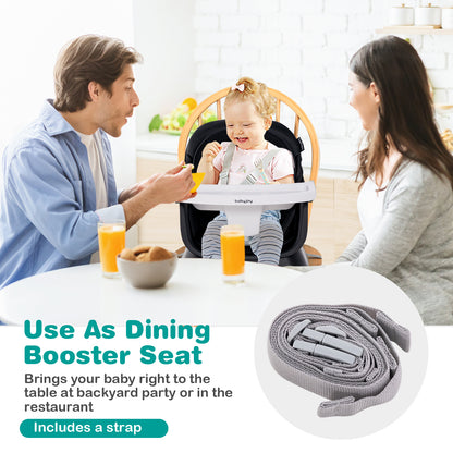 6-In-1 Convertible Baby High Chair, Adjustable Removable Tray, Black High Chairs at Gallery Canada