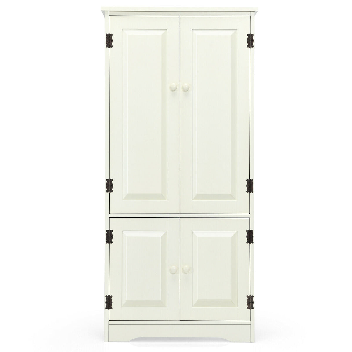 Antique Accent Cabinet, 2-Door Adjustable Shelves, White Armoires & Wardrobes at Gallery Canada