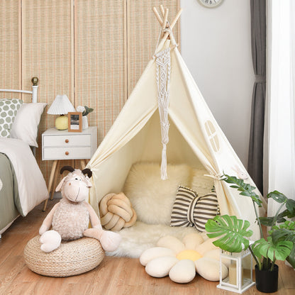 Foldable Kids Canvas Teepee Play Tent, Beige Play Tents & Playhouse at Gallery Canada