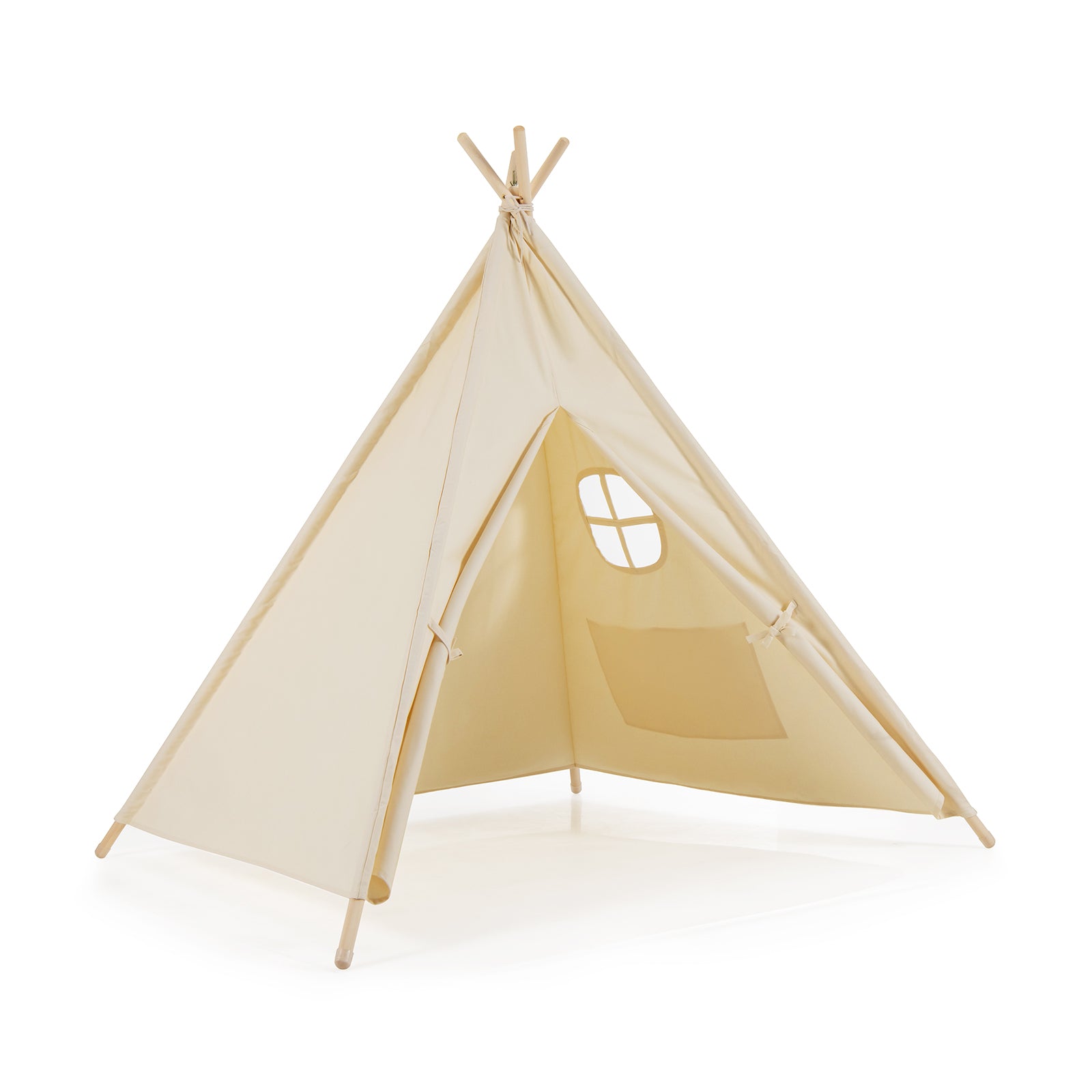 Foldable Kids Canvas Teepee Play Tent, Beige Play Tents & Playhouse at Gallery Canada