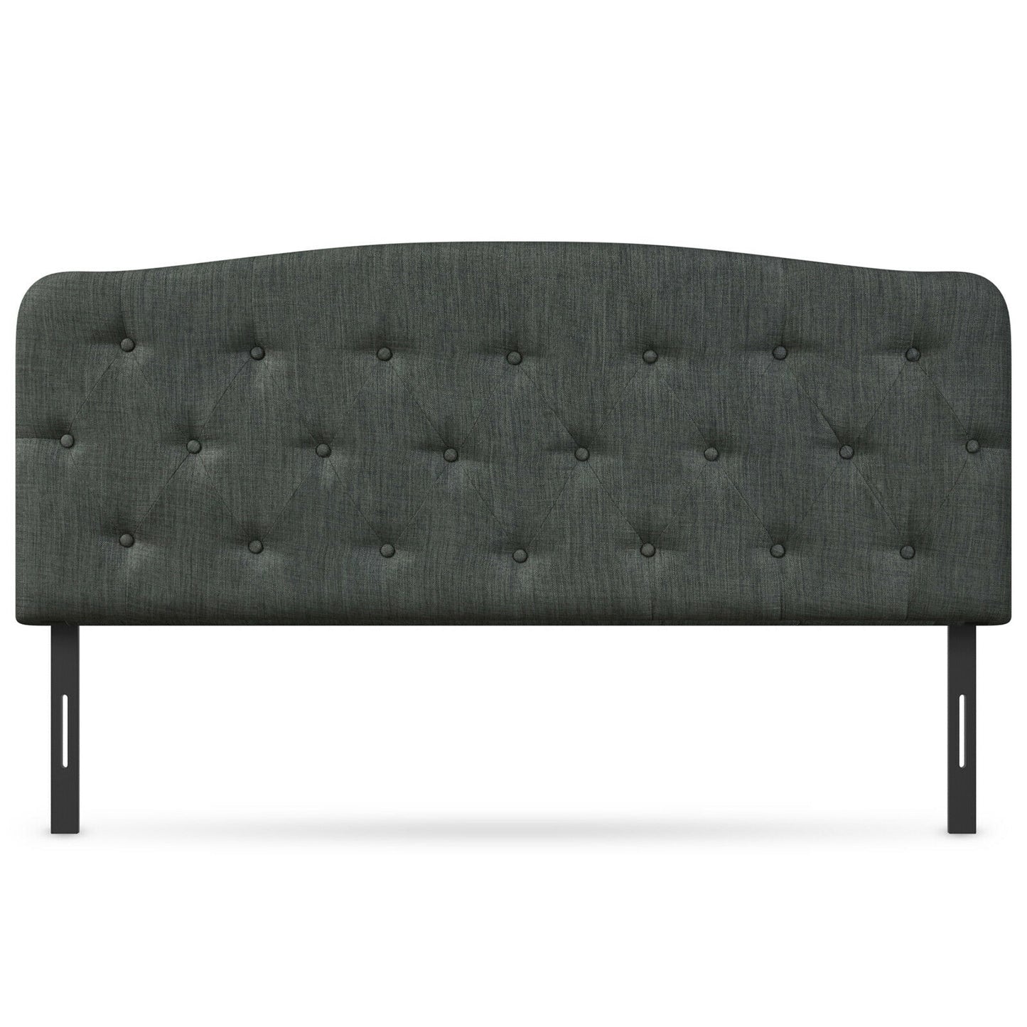Faux Linen Headboard, Adjustable Heights, Gray Headboards at Gallery Canada