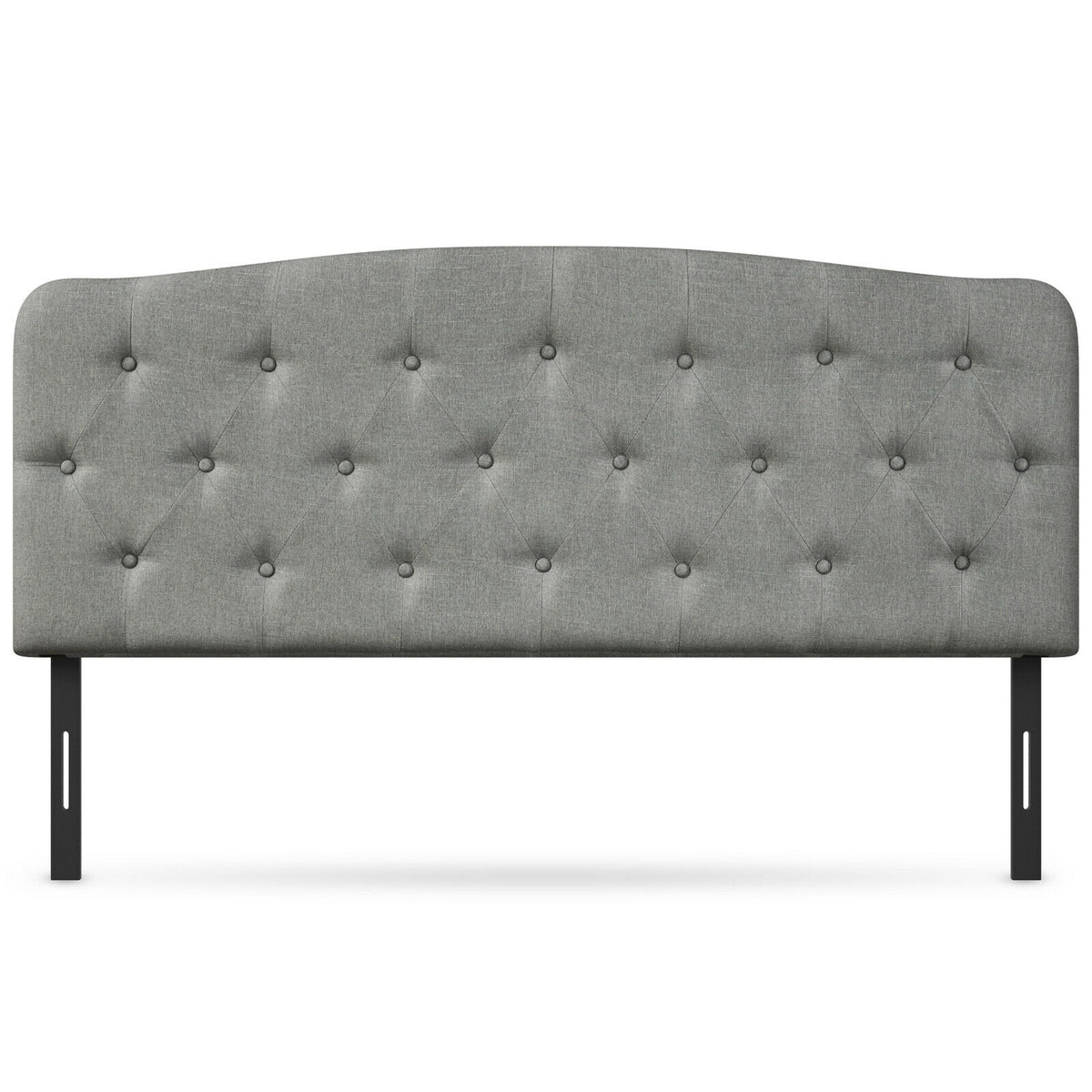 Faux Linen Headboard, Adjustable Heights, Light Gray Headboards at Gallery Canada